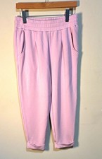Varley DoubleSoft The Rolled Cuff Pants M Pink Joggers Lounge Athleisure Cropped