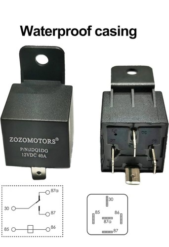Electric Fan Wiring Kit Electric Fan Relay Kit with Thermostat Radiator Fan... - Picture 3 of 8