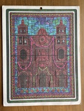 Christmas Holiday Paper Advent Calendar Church Cathedral USA Made Vintage