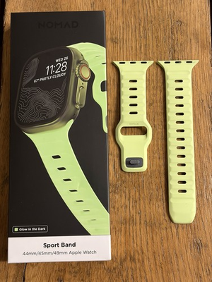 #ad Nomad Limited Edition: Glow 2.0 Apple Watch Band 45mm 46mm 49mm Glow in the Dark $90.00