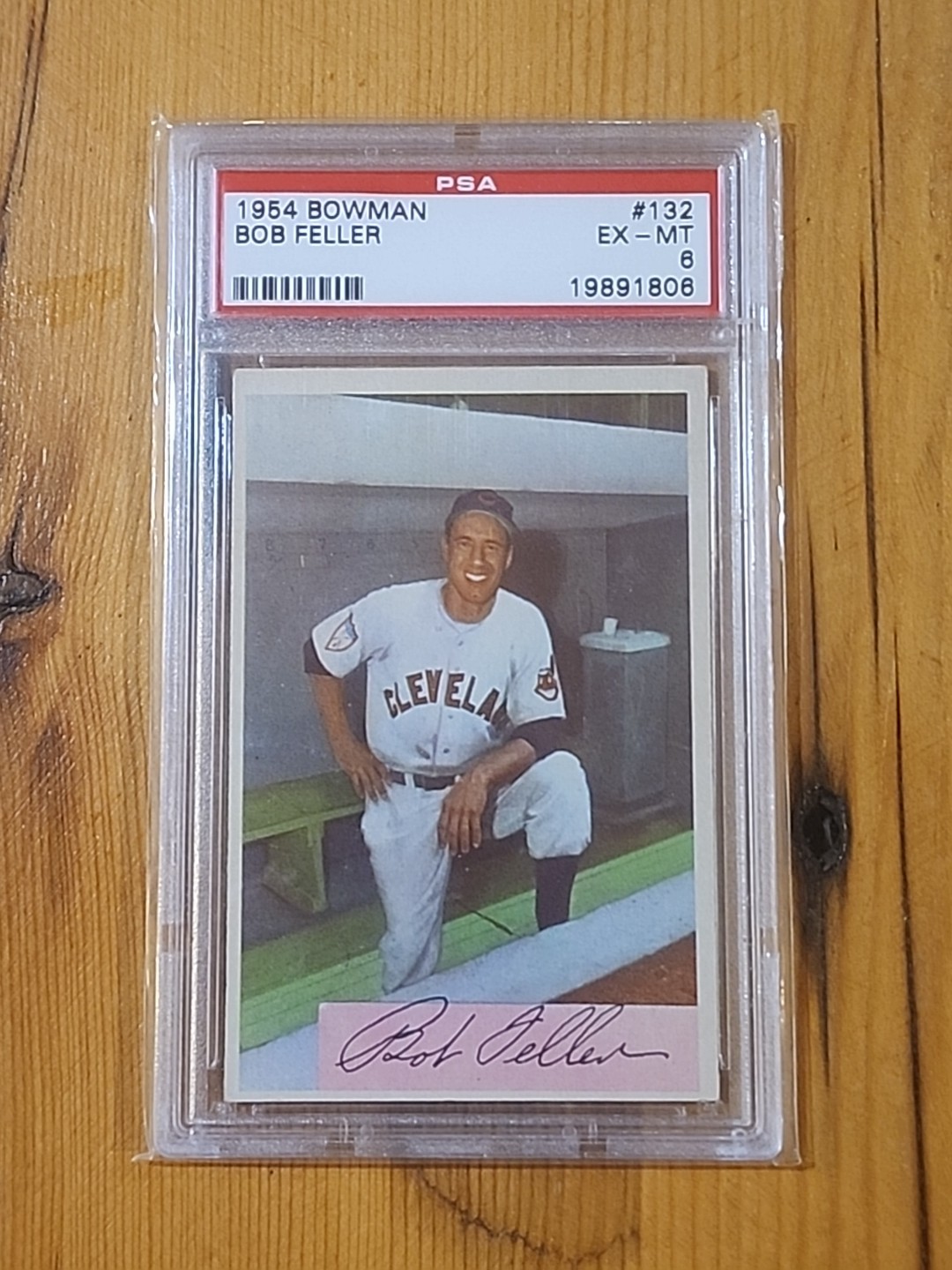 1954 Bowman Bob Feller #132 PSA 6