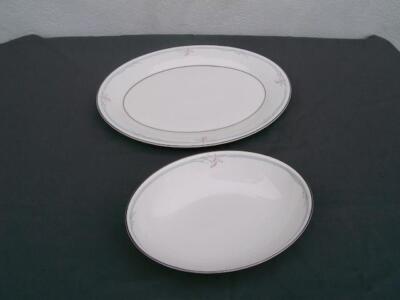 ROYAL DOULTON *CARNATION* 1 OVAL PLATTER & 1 OVAL VEGETABLE BOWL  UNUSED