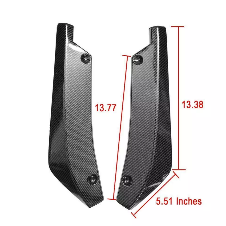 Carbon Fiber Sport Rear Bumper Lip Canards Spoiler For BMW 325i 330i 335i E90 - Image 3 of 4