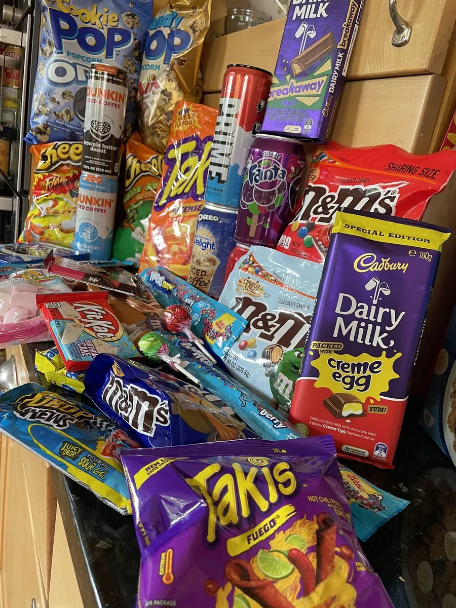 Munchies Gift Box US Snacks Takis Candy Pop M Ms Cheetos Skittles