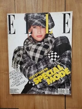 VINTAGE ELLE FRENCH MAGAZINE FASHION SPECIAL SEPTEMBER 1989 ANGIE EVERHART