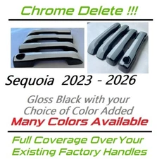 Custom Black & Color Door Handle Overlays / Covers fits 2023-2026 Toyota Sequoia