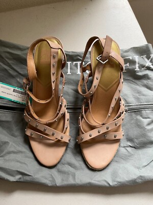 dV8 Dolce Vita Ankle Strap Espadrille Wedge Sandals, Light Pink, 9.5