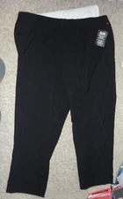 CATHERINE'S Womens CURVY RIGHT FIT STRETCH BLACK ELASTIC PANTS~Size 28W/28 W~NEW