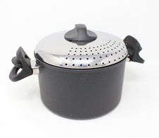 BALLARINI 2 Handled Pasta Pot Saucepan D-21cm H-12.5cm Draining Lid Non Stick