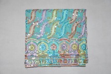 Vintage Indian Bridal Georgette Dupatta Sequins Beaded Scarf Veil Stole Hijab L