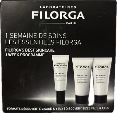 ANGEBOT 1+1 FILORGA ''1 WEEK KIT'' TIME FILLER + OPTIM EYES + MESO MASK Anti-Falten