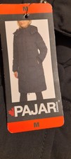 Women's Pajar Canada  Down Coat Parka Black Size M Knee Lengthh