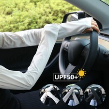 Ice Arm Sleeves Mesh Thin Loose Driving Sunshade Gloves Unisex Cycling Sleeve -