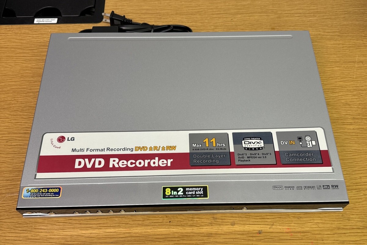 LG LRA-516 DVD Player Recorder DVD-RW/-R/+RW/+R Recording MP3 CD-R