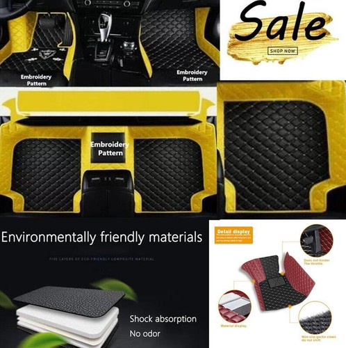For Buick Enclave Car Floor Mats All Weather Liners Luxury Waterproof Custom Rug - Picture 22 of 23