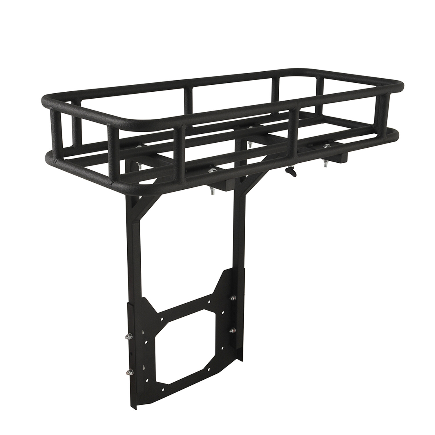 Cargo Management EAG Steel Rear Cargo Carrier Basket With HiLift Jack