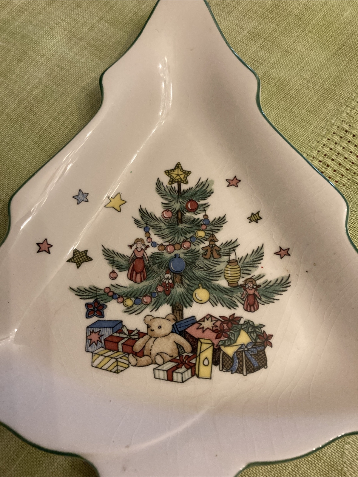 Nikko Christmas Tree Candy Dish 6” X 6” Japan eBay
