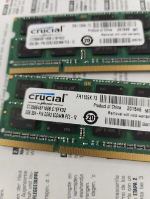 8Go RAM Mémoire IBM-Lenovo G500s Touch (DDR3-12800