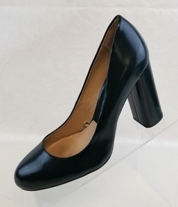zara black block heels