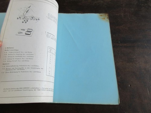 NSU Max Standard Spezial Instandsetzungsanweisungen Reparaturanleitung original - Afbeelding 14 van 21