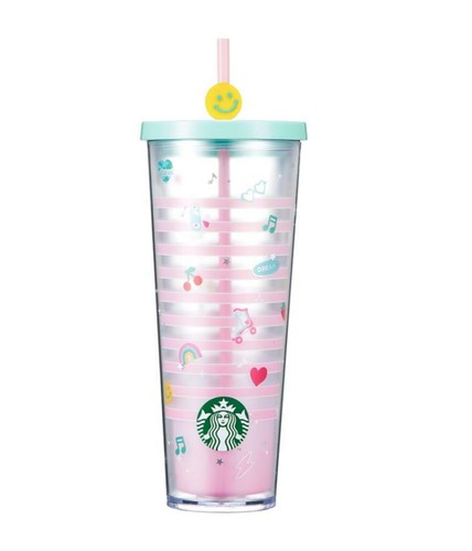 Starbucks Corea 2022 22 Sweetlove glitter coldcup 710ml - Imagen 3 de 3