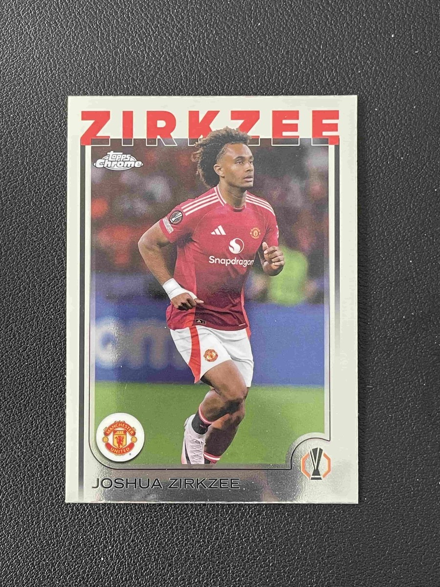 サッカー　マンU カード Joshua Zirkzee 2025 Topps Chrome UCC Base Manchester United #121