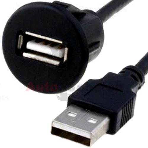 USB Prise Intégrée Adaptateur Câble Connexion AUX Rallonge pour Radio iPhone PC - Photo 1/1