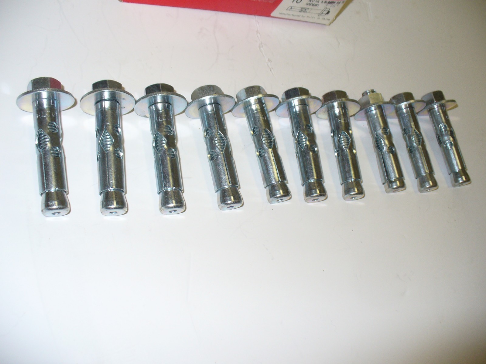 Lot of 10 Hilti Sleeve Anchor HLC HX 5/8" x 3.25" all with nuts & washers eBay