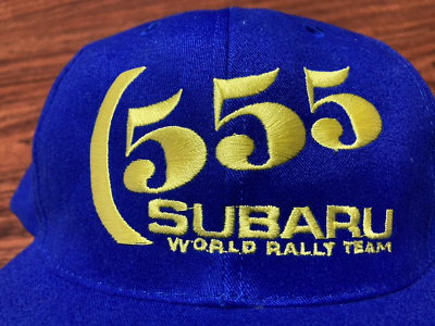 SUBARU 555 キャップ WRC Subaru 555 World Rally Team Leonardo Hat Cap Blue Adjustable
