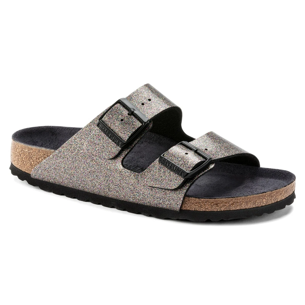 Birkenstock arizona cosmic sparkle top anthracite