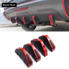 4PCS Rear Bumper Diffuser Molding Point Garnish Lip Diffuser Shark Fin Universal