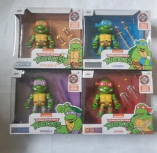 New 2.5" Jada MetalFigs Nickelodeon Teenage Mutant Ninja Turtles Complete Set