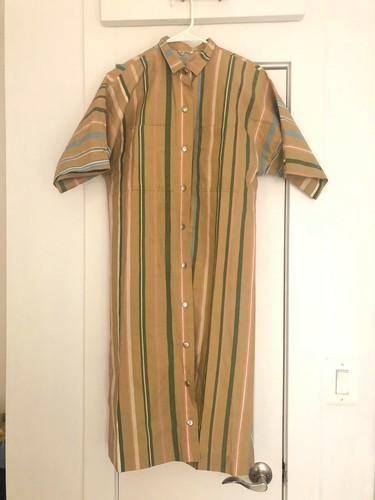 Vintage Marimekko 1970s utilitarian cotton midi dr