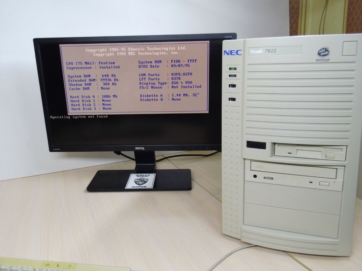 Vintage computer NEC Ready 7022 Soket5 75MHz. | eBay Vintage computer NEC Ready 7022 Soket5 75MHz. | eBay