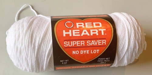 3 madejas de hilo corazón rojo Super Saver 8 oz 4 capas - blancas y blancas suaves - tú eliges - Imagen 2 de 3
