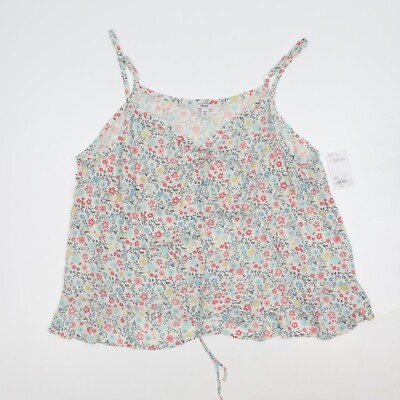NEW SONOMA-MULTI-FLORAL-V- NECK-SLEEVELESS TANK-TOP-SIZE-2X NWT-$40