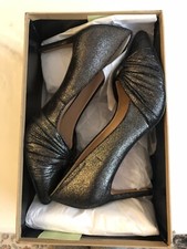 Phase  Eight Metallic Keri Knot Court Shoes Size 5 Uk