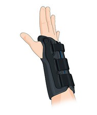 GIBAUD ORTHOSIS-BLUE WRIST/POLL DX 2 0720