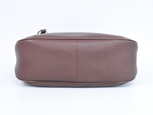 BVLGARI Borsa a mano in pelle marrone argento - Foto 3 di 10