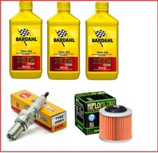 TAGLIANDO APRILIA PEGASO 650 BARDAHL XTC 10W50 FILTRO OLIO CANDELA 1995