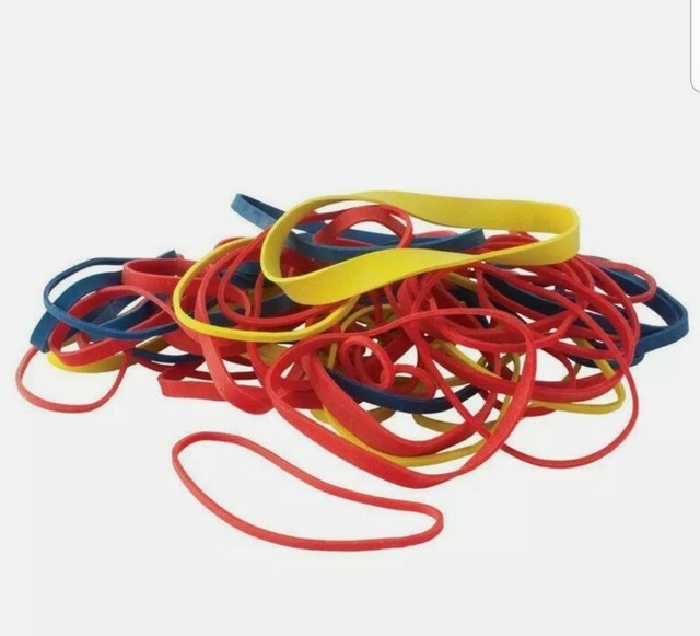 Rubber Bands Size 54 (Assorted Size & Color) Heavy Duty Made in USA 1/
