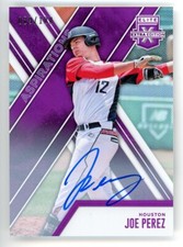 Joe Perez 2017 Panini Elite Extra Edition Auto Autograph Purple Aspirations /100
