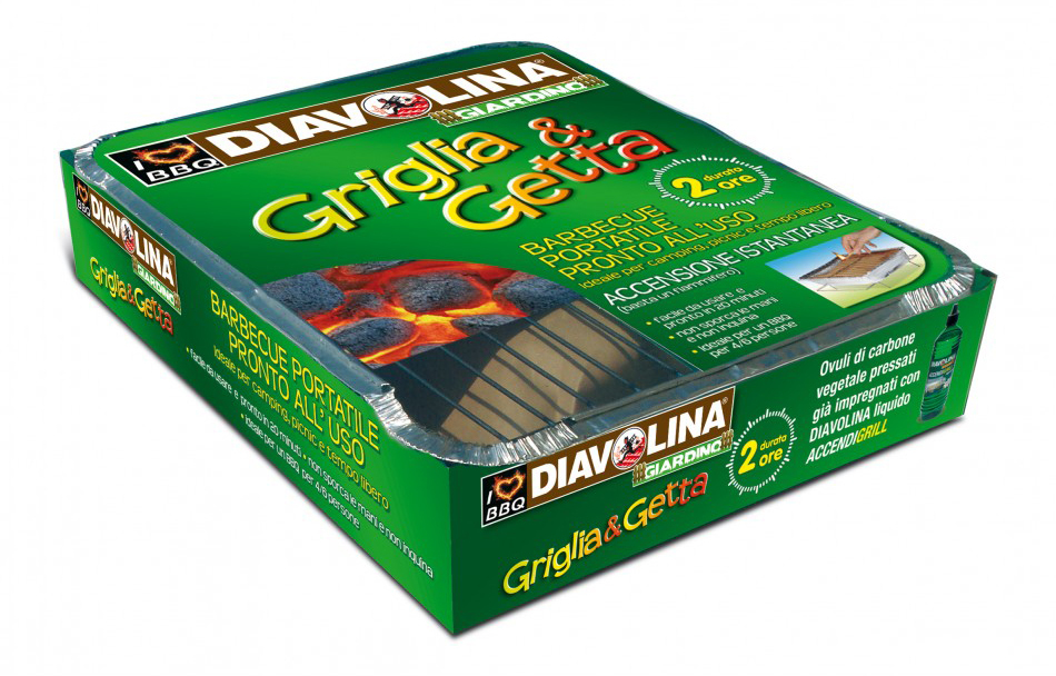 Set 15 Barbecue Usa e Getta Diavolina: Griglia Pronta all'Uso Outdoor