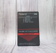 RARE Vintage 1980's Roland TN-SC1-07 Music Latin Style Card Synth Synthesizer