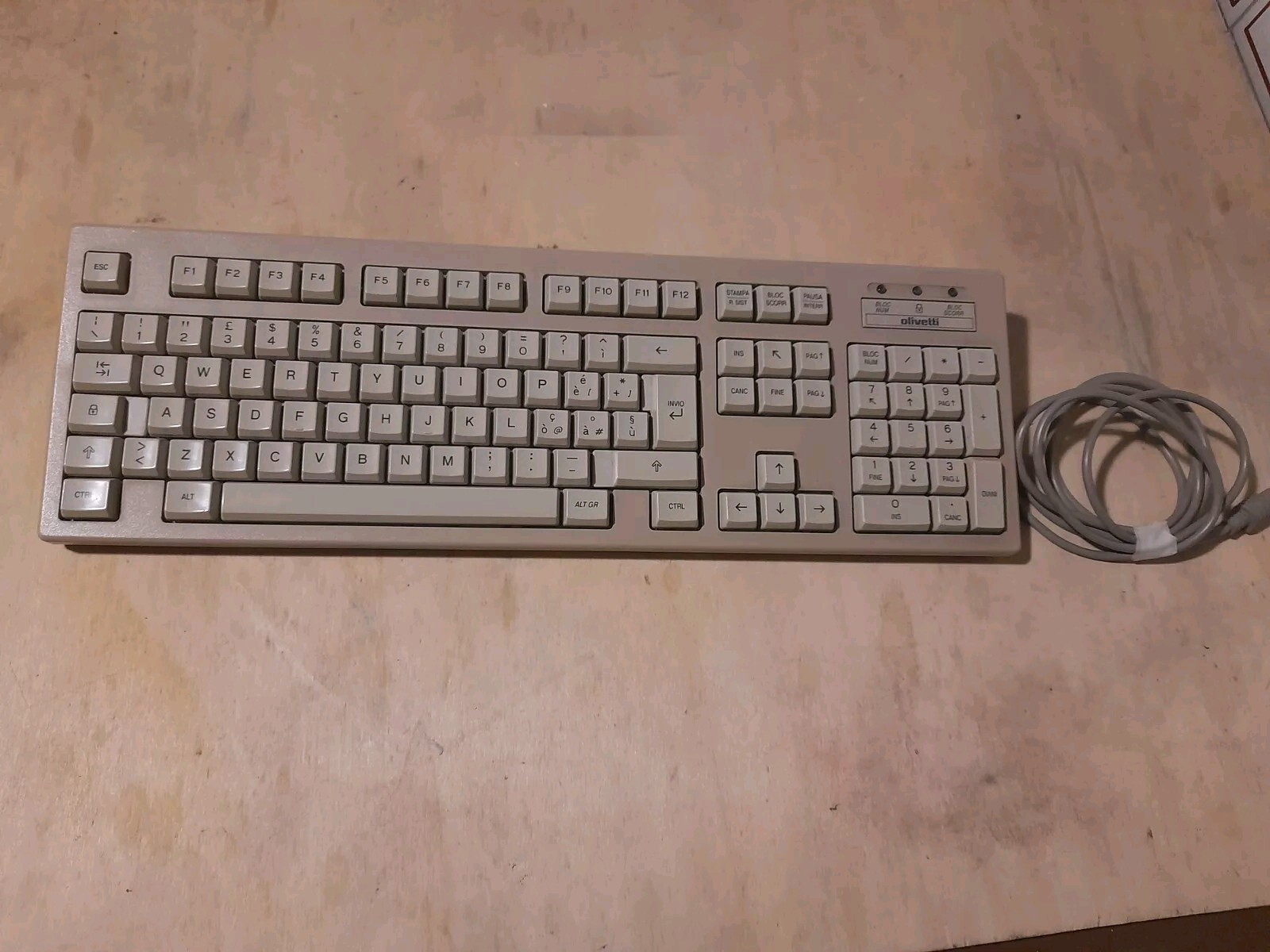 Tastiera Pc Vintage Olivetti ANK 28-102 Italy