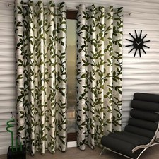 New 2 Piece Eyelet Window Curtain Set - 5 ft