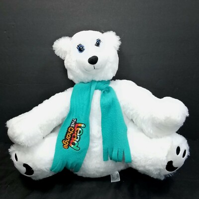 Polar Bear Plush Stuffed Animal Girl Scout Lead the Change Blue Eyes 13'' ABC 