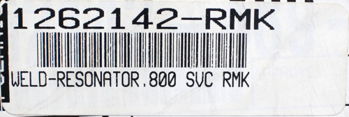 Polaris Exhaust Resonator Part Number - 1262142