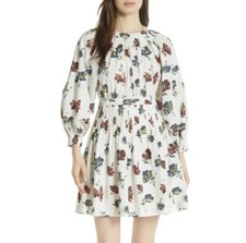 Ulla Johnson Dress Joelle Mini Dress Floral Zipper Pockets Size 6 AU/UK 2 US