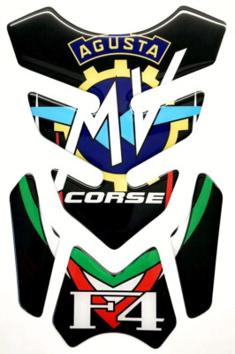 Protection Réservoir Moto En Gel 3D - Compatible MV Agusta Tank Pad 14,5x20 Cm